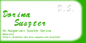 dorina suszter business card